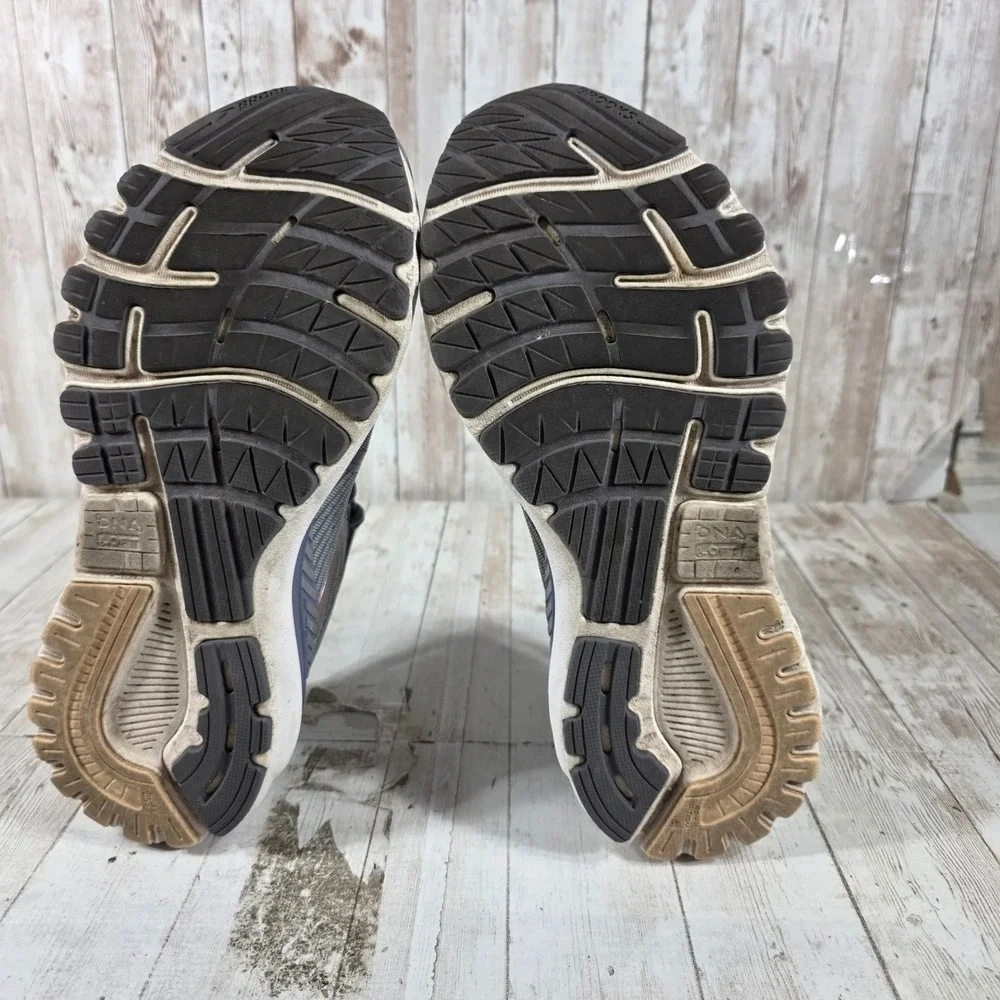 Brooks Adrenaline GTS 20 Womens 8 Extra Wide 2E Grey Rose Gold Running Shoes